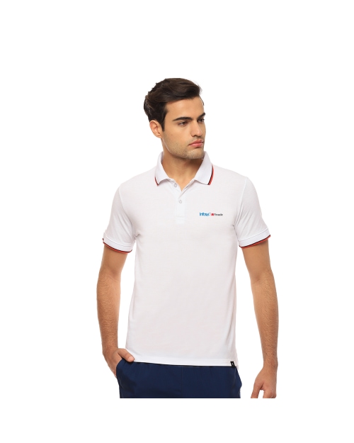 Hummel Eunice Polo T-shirt-White with Red